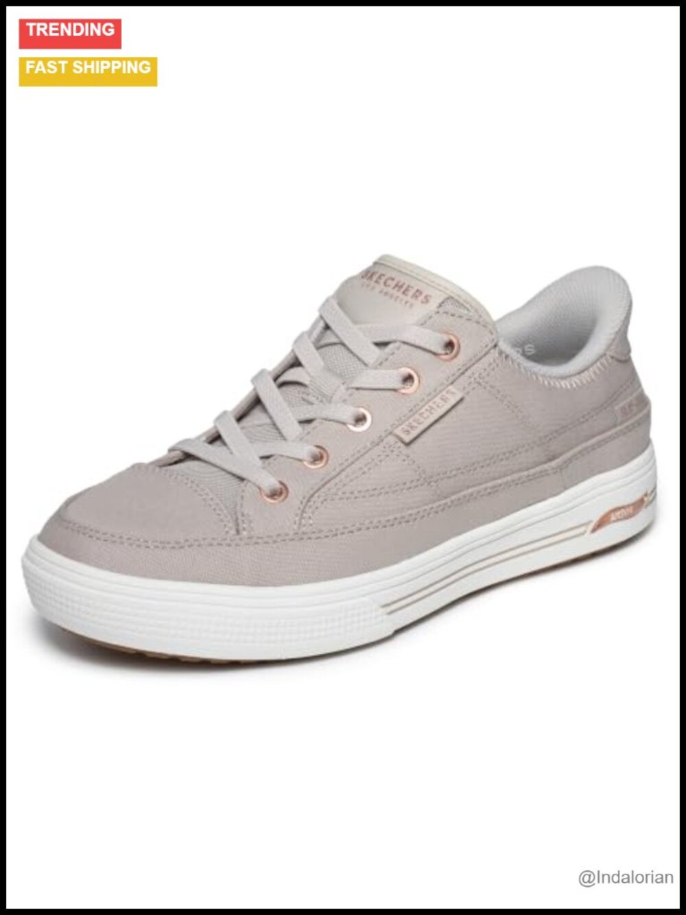 Skechers Arch Fit Hands Free Slip-Ins Canvas Sneakers